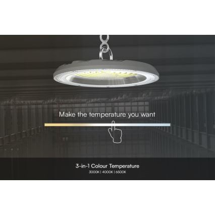 LED Průmyslové svítidlo High Bay LED/100W/230V 3000/4000/6500K IP65 ø 23,5 cm