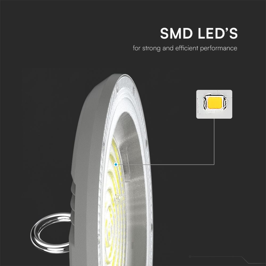 LED Průmyslové svítidlo High Bay LED/100W/230V 3000/4000/6500K IP65 ø 23,5 cm