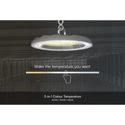 LED Průmyslové svítidlo High Bay LED/150W/230V 3000/4000/6500K IP65 ø 27,7 cm