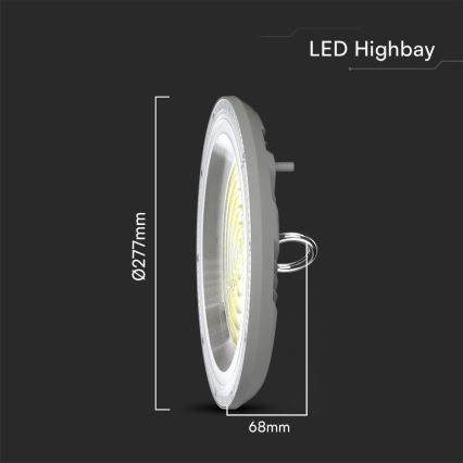 LED Průmyslové svítidlo High Bay LED/150W/230V 3000/4000/6500K IP65 ø 27,7 cm