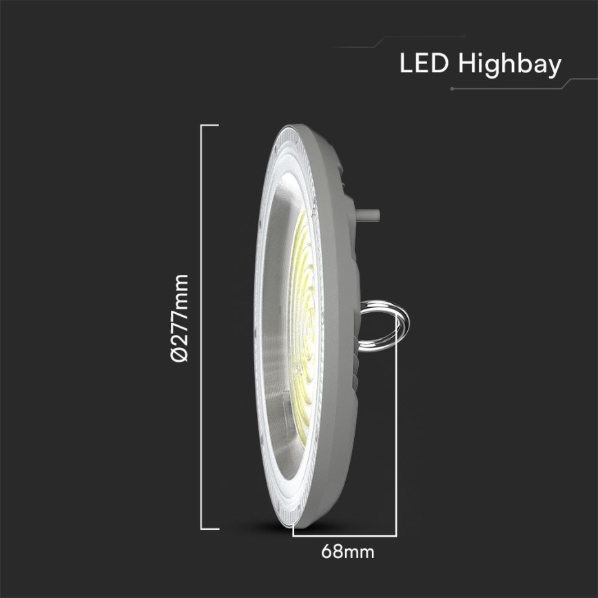 LED Průmyslové svítidlo High Bay LED/150W/230V 3000/4000/6500K IP65 ø 27,7 cm