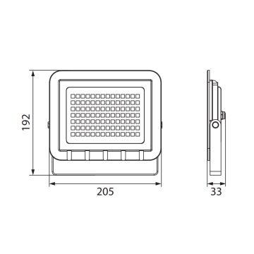 LED Reflektor ALUM 1xLED/50W/230V IP65 4000K