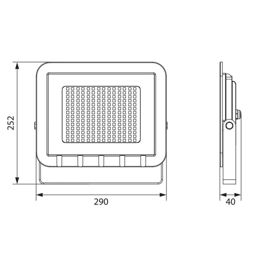 LED Reflektor ALUM LED/100W/230V IP65 4000K
