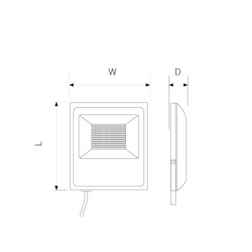 LED Reflektor LED/10W/220-240V 4500K IP65