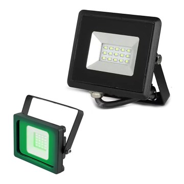 LED Reflektor LED/10W/230V IP65 zelené světlo