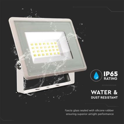 LED Reflektor LED/20W/230V 4000K IP65 bílá