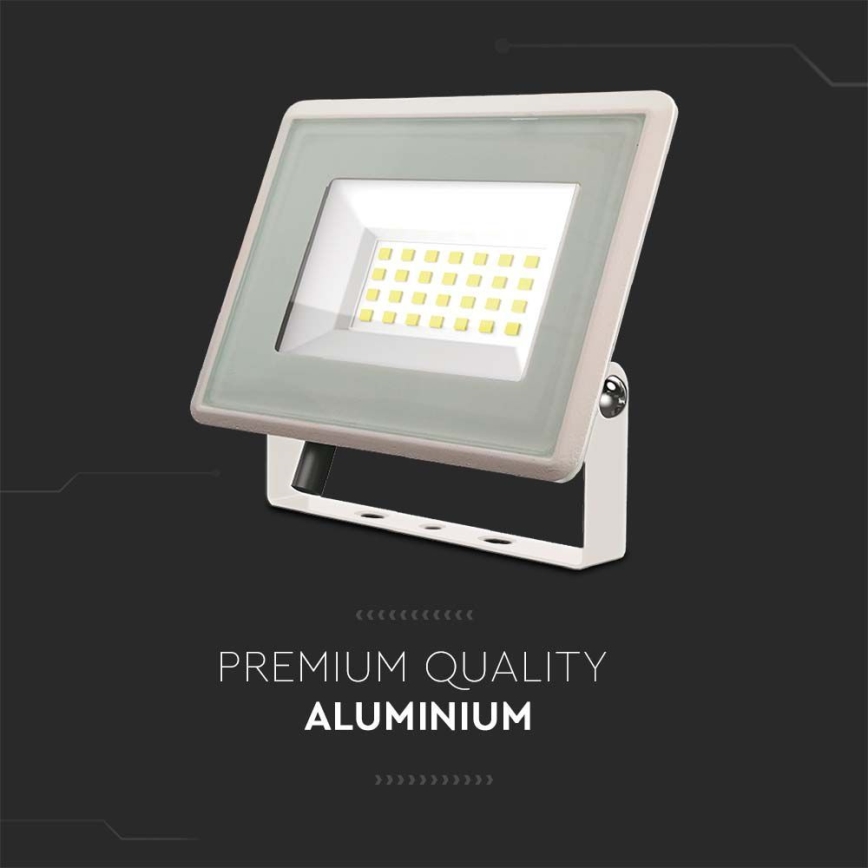LED Reflektor LED/20W/230V 4000K IP65 bílá