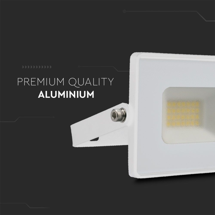 LED Reflektor LED/20W/230V 4000K IP65 bílá