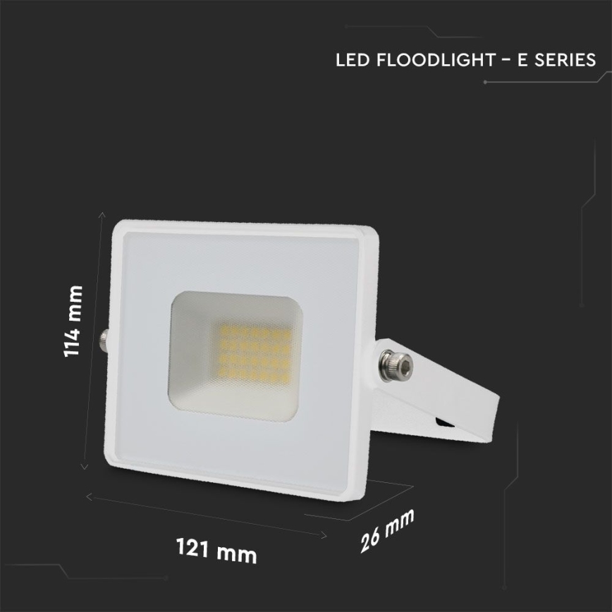 LED Reflektor LED/20W/230V 4000K IP65 bílá