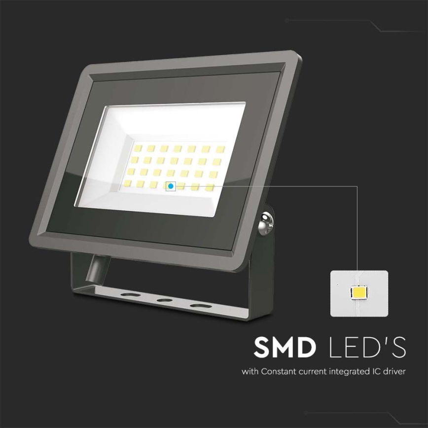 LED Reflektor LED/20W/230V 4000K IP65 černá