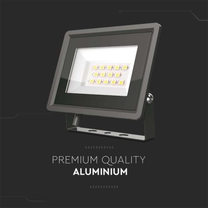 LED Reflektor LED/20W/230V 4000K IP65 černá