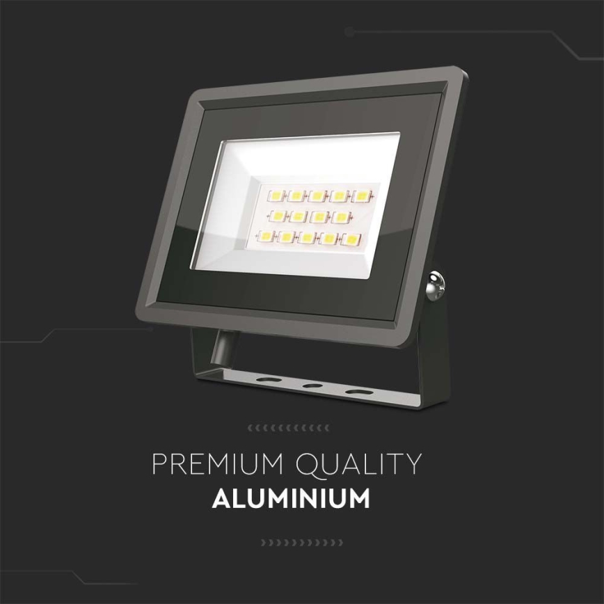 LED Reflektor LED/20W/230V 4000K IP65 černá