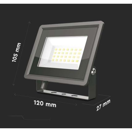LED Reflektor LED/20W/230V 4000K IP65 černá