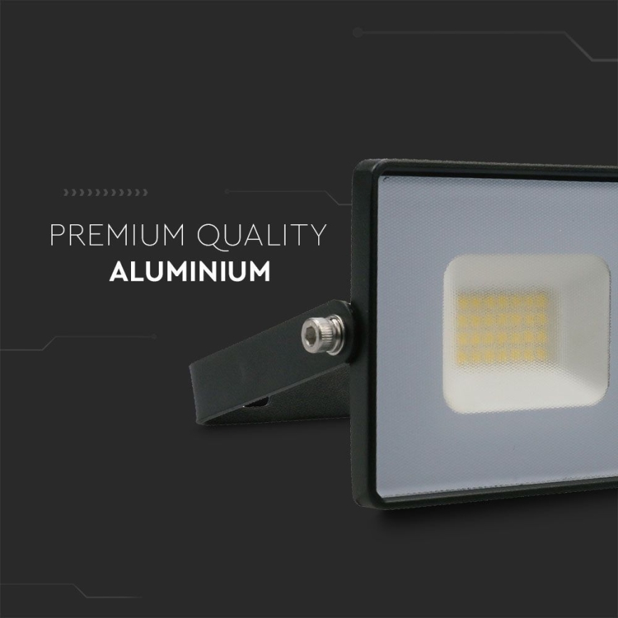 LED Reflektor LED/20W/230V 6500K IP65 černá