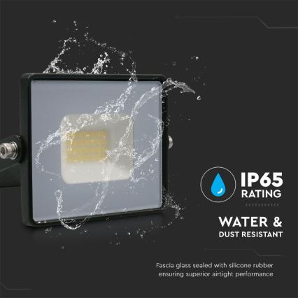 LED Reflektor LED/20W/230V 6500K IP65 černá