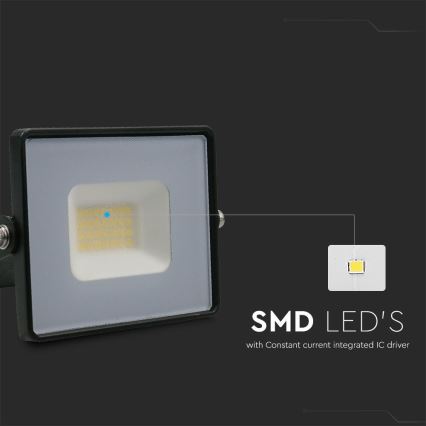 LED Reflektor LED/20W/230V 6500K IP65 černá