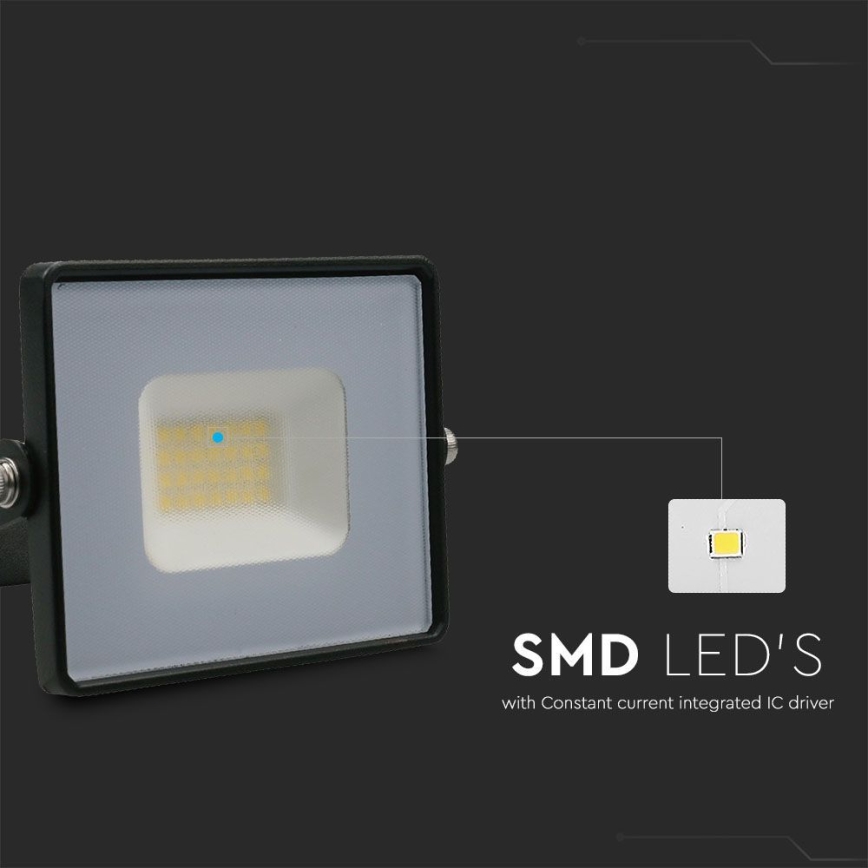 LED Reflektor LED/20W/230V 6500K IP65 černá