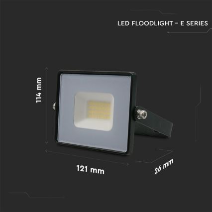 LED Reflektor LED/20W/230V 6500K IP65 černá