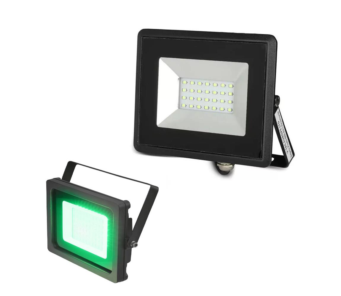 LED Reflektor LED/20W/230V IP65 zelené světlo 