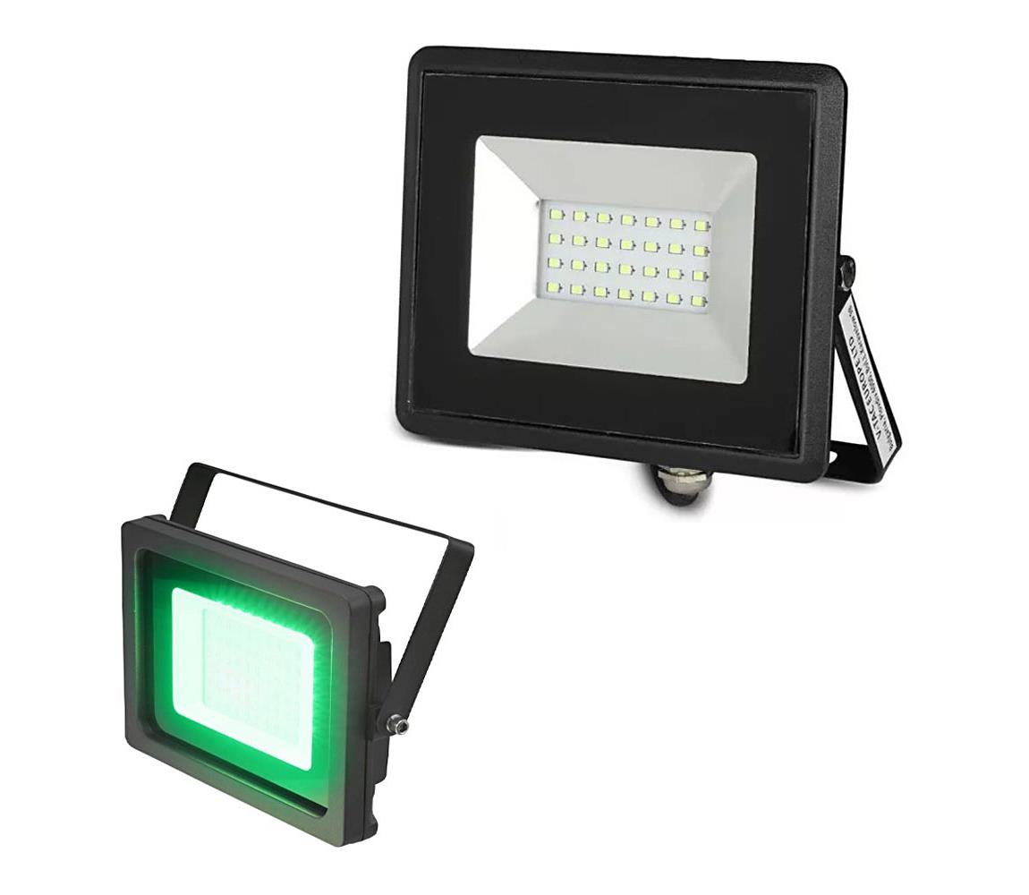  LED Reflektor LED/20W/230V IP65 zelené světlo 