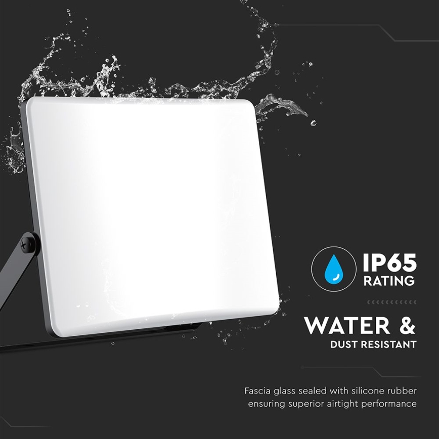 LED Reflektor LED/30W/230V 3000/4000/6500K IP65 černá