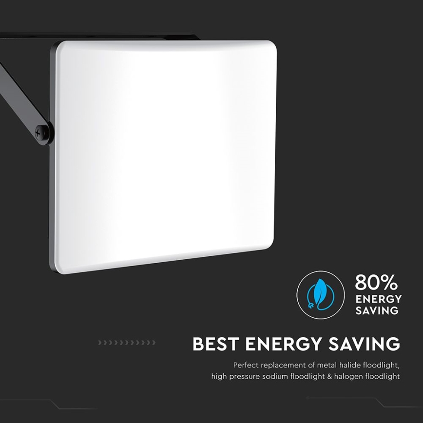 LED Reflektor LED/30W/230V 3000/4000/6500K IP65 černá