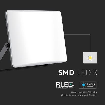 LED Reflektor LED/30W/230V 3000/4000/6500K IP65 černá