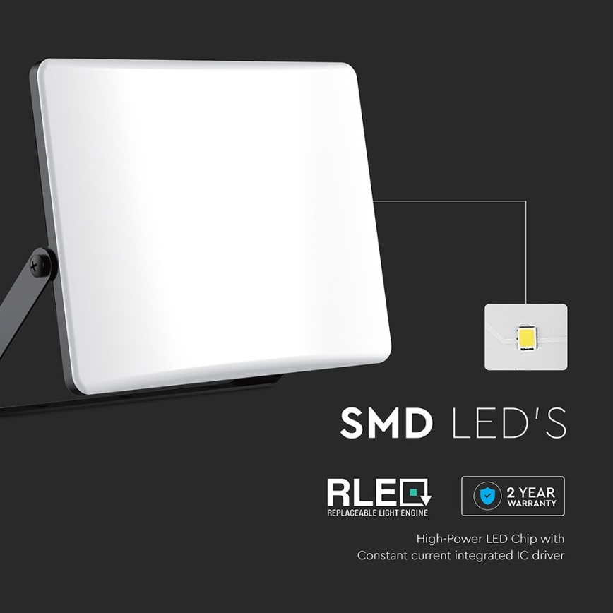LED Reflektor LED/30W/230V 3000/4000/6500K IP65 černá
