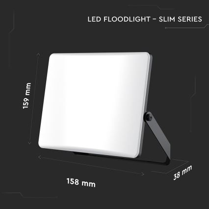 LED Reflektor LED/30W/230V 3000/4000/6500K IP65 černá