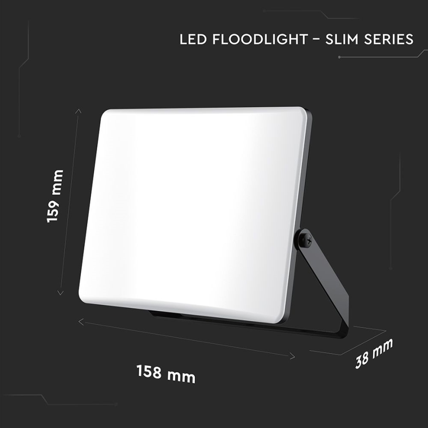 LED Reflektor LED/30W/230V 3000/4000/6500K IP65 černá