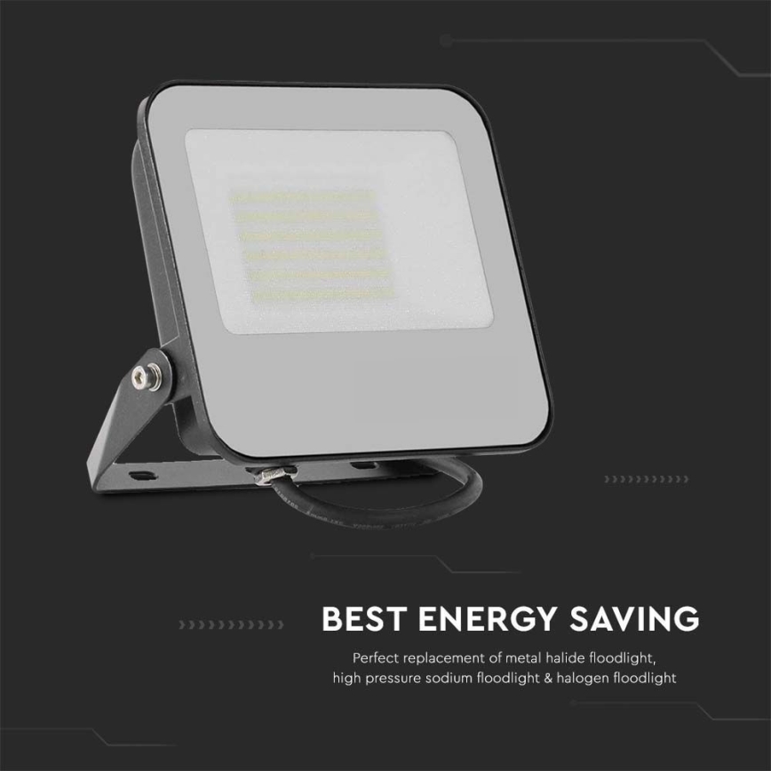 LED Reflektor LED/50W/230V 4000K IP65 černá