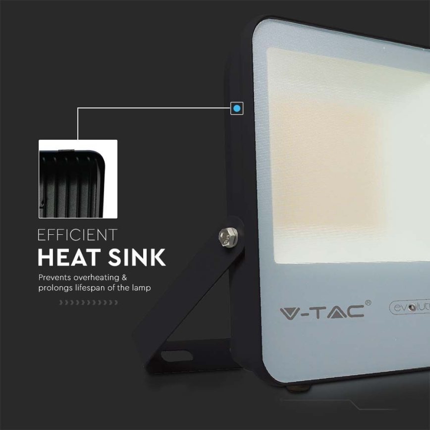 LED Reflektor LED/50W/230V 6400K IP65 černá