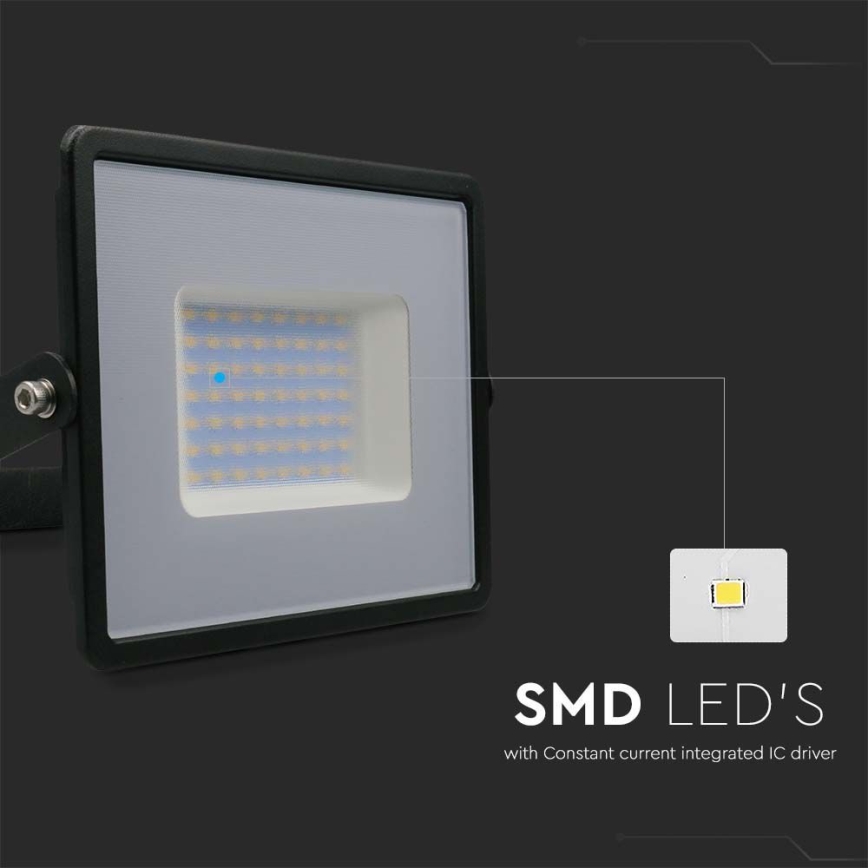 LED Reflektor LED/50W/230V 6500K IP65 černá