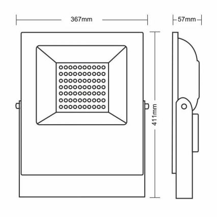 LED Reflektor PROFI PLUS LED/150W/230V 5000K IP66