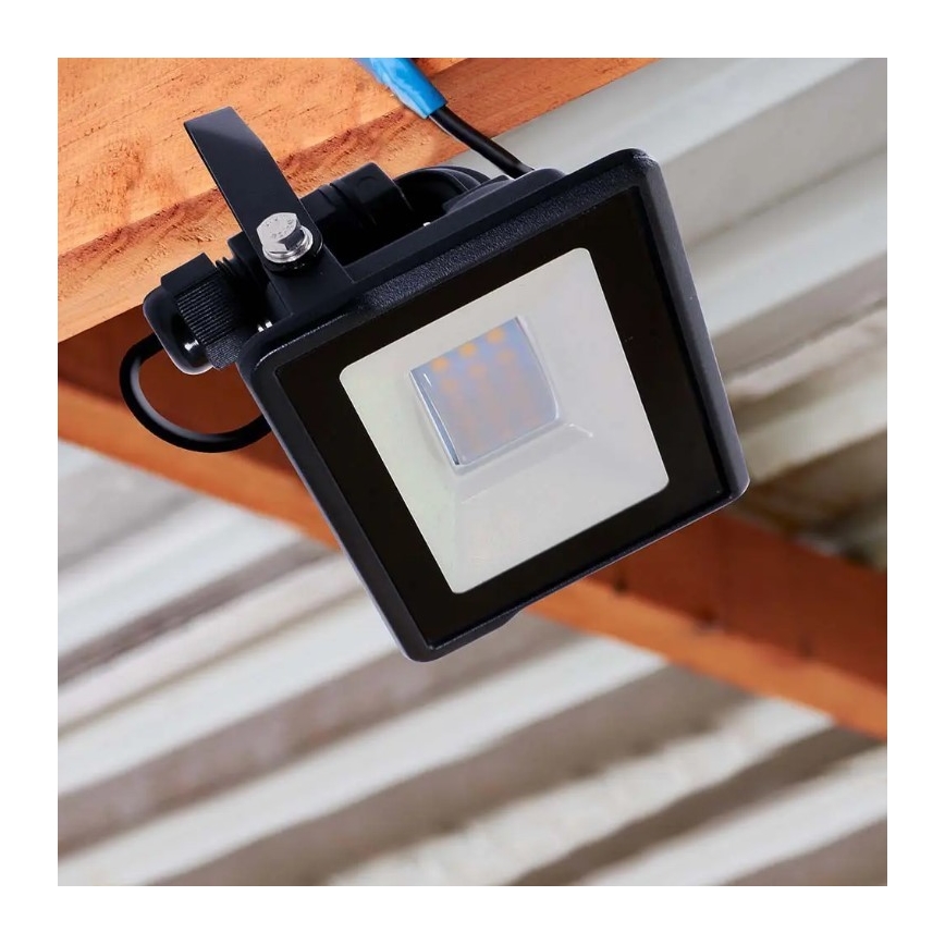 LED Reflektor s přímým napojením SAMSUNG CHIP LED/10W/230V IP65 6500K černá