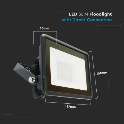 LED Reflektor s přímým napojením SAMSUNG CHIP LED/20W/230V IP65 4000K