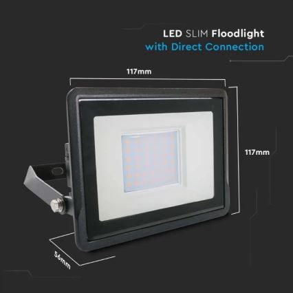 LED Reflektor s přímým napojením SAMSUNG CHIP LED/30W/230V IP65 3000K