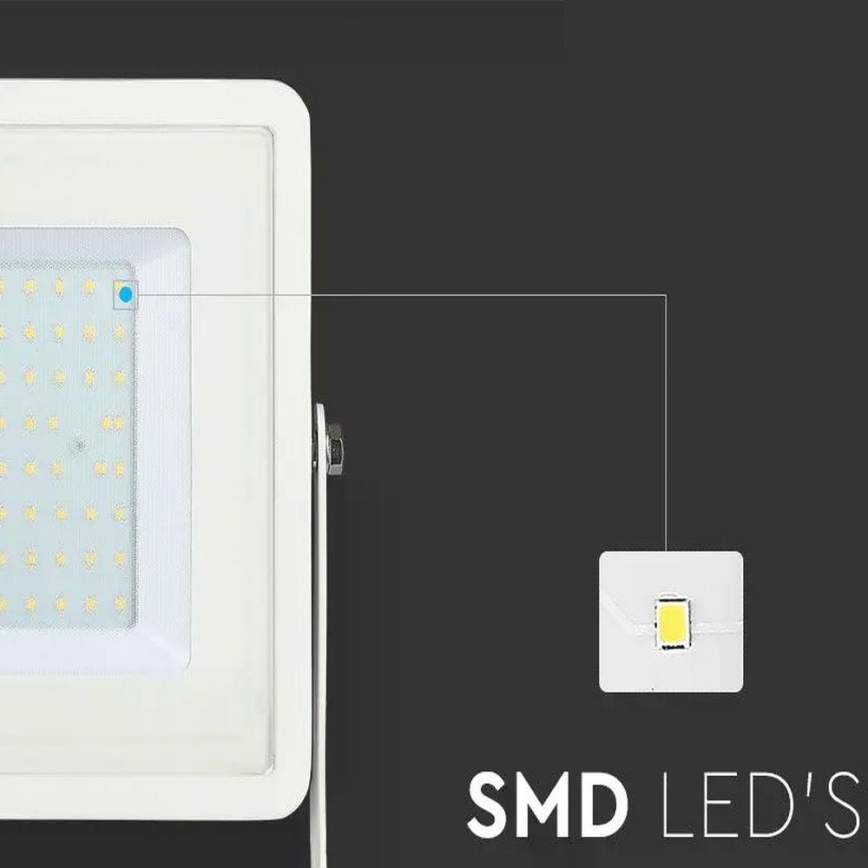 LED Reflektor SAMSUNG CHIP LED/100W/230V 3000K IP65 bílá