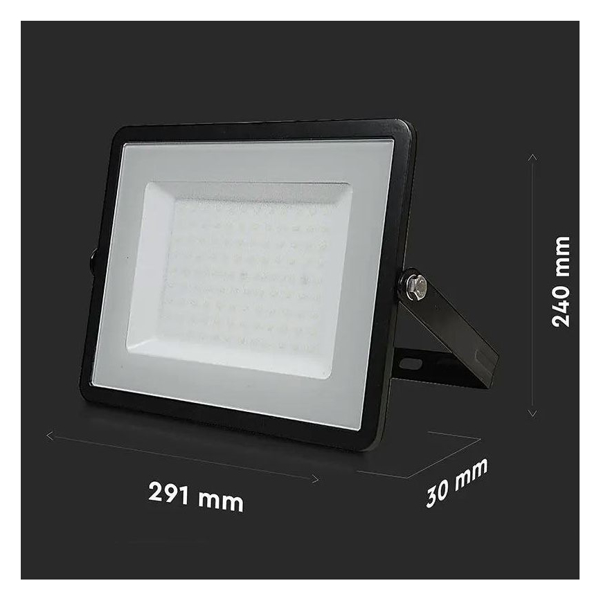 LED Reflektor SAMSUNG CHIP LED/100W/230V 3000K IP65 černá