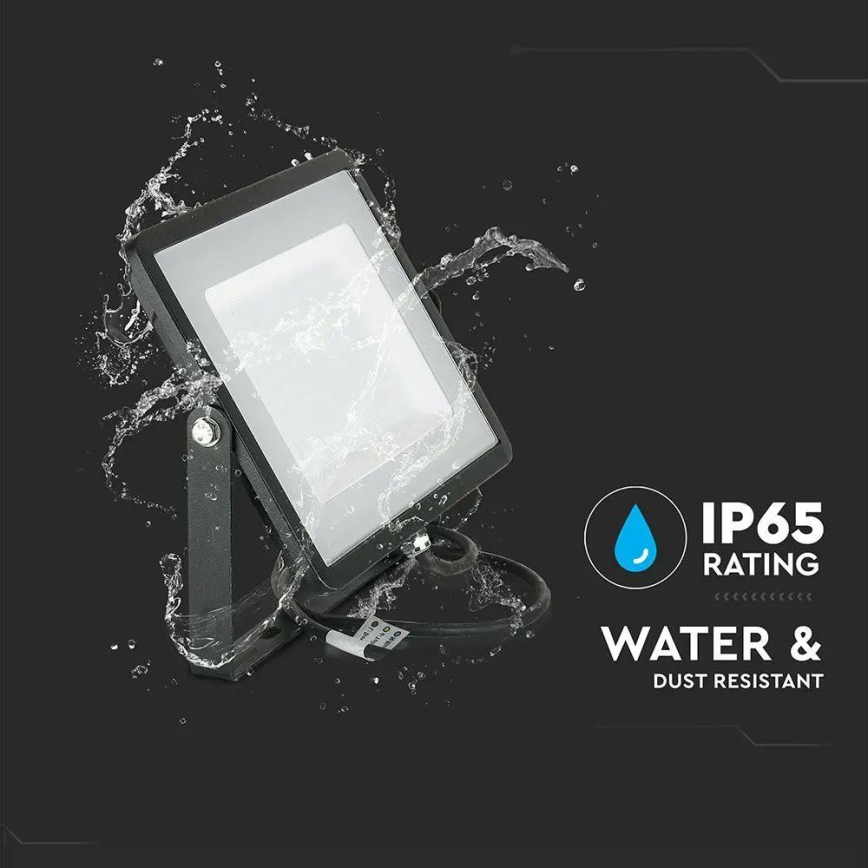LED Reflektor SAMSUNG CHIP LED/100W/230V 4000K IP65 černá