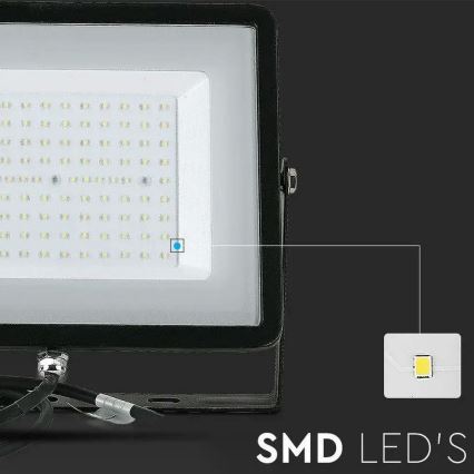 LED Reflektor SAMSUNG CHIP LED/100W/230V 4000K IP65 černá