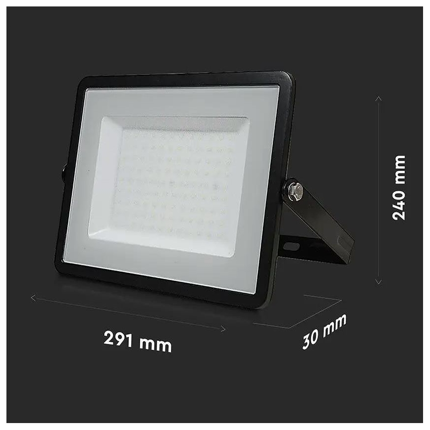 LED Reflektor SAMSUNG CHIP LED/100W/230V 4000K IP65 černá