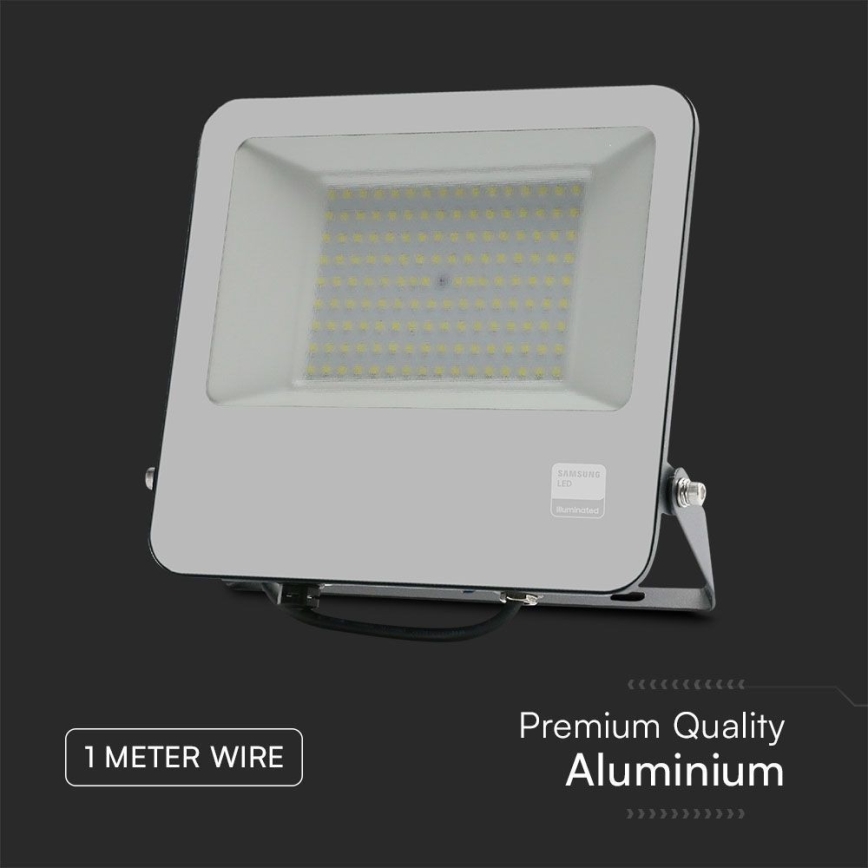 LED Reflektor SAMSUNG CHIP LED/100W/230V 6400K IP65 černá