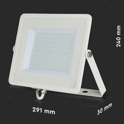 LED Reflektor SAMSUNG CHIP LED/100W/230V 6500K IP65 bílá