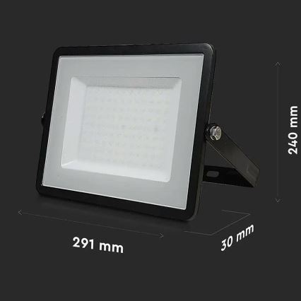 LED Reflektor SAMSUNG CHIP LED/100W/230V 6500K IP65 černá