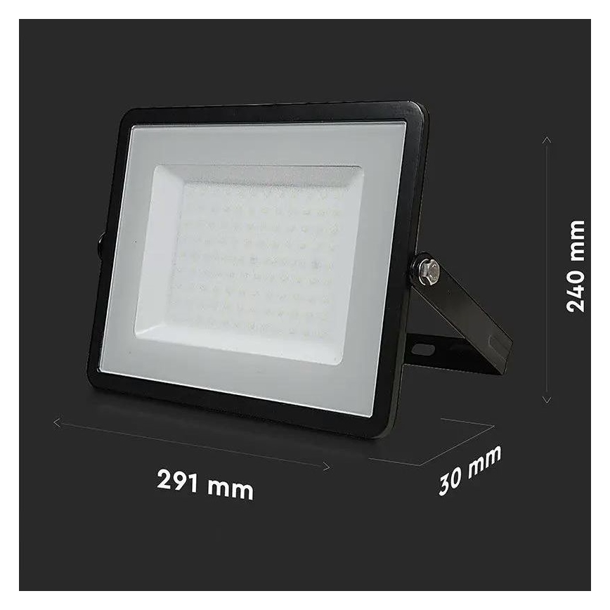 LED Reflektor SAMSUNG CHIP LED/100W/230V 6500K IP65 černá