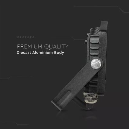 LED Reflektor SAMSUNG CHIP LED/10W/230V IP65 3000K černá