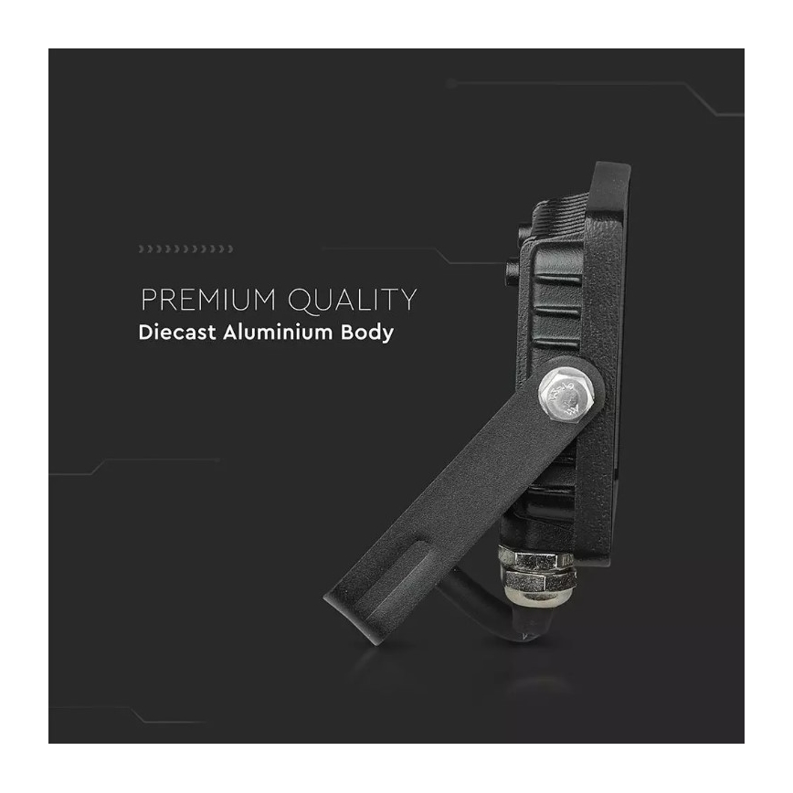 LED Reflektor SAMSUNG CHIP LED/10W/230V IP65 3000K černá