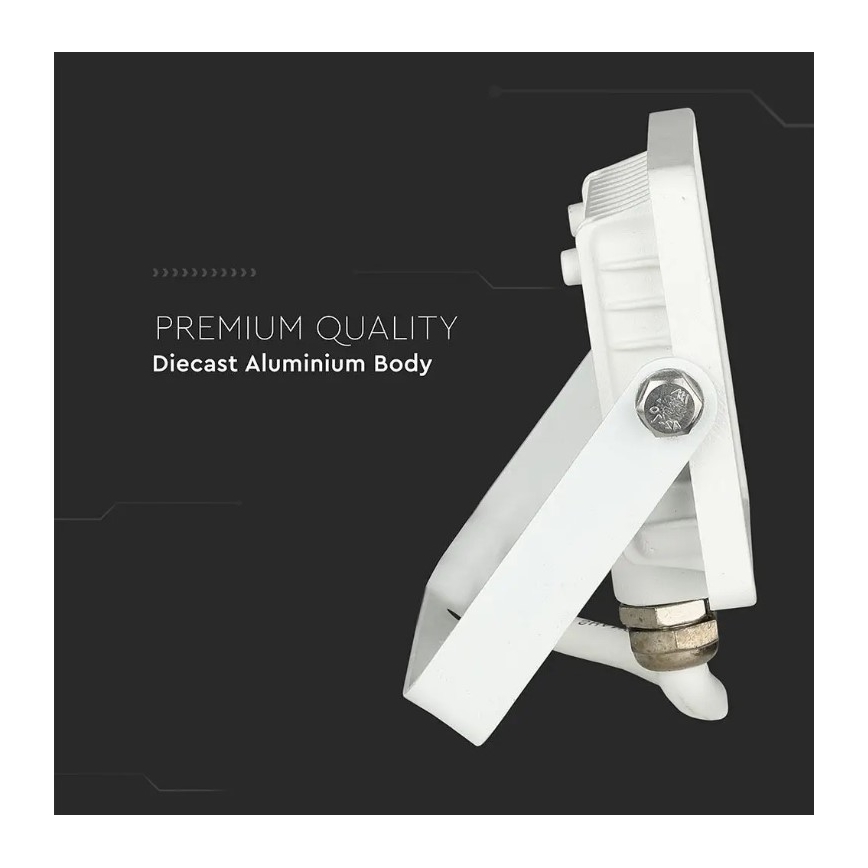 LED Reflektor SAMSUNG CHIP LED/10W/230V IP65 6400K bílá