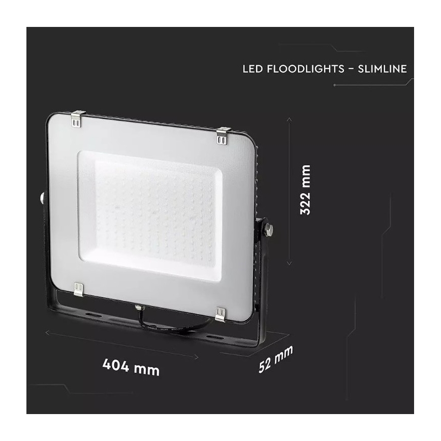 LED Reflektor SAMSUNG CHIP LED/150W/230V 3000K IP65 černá
